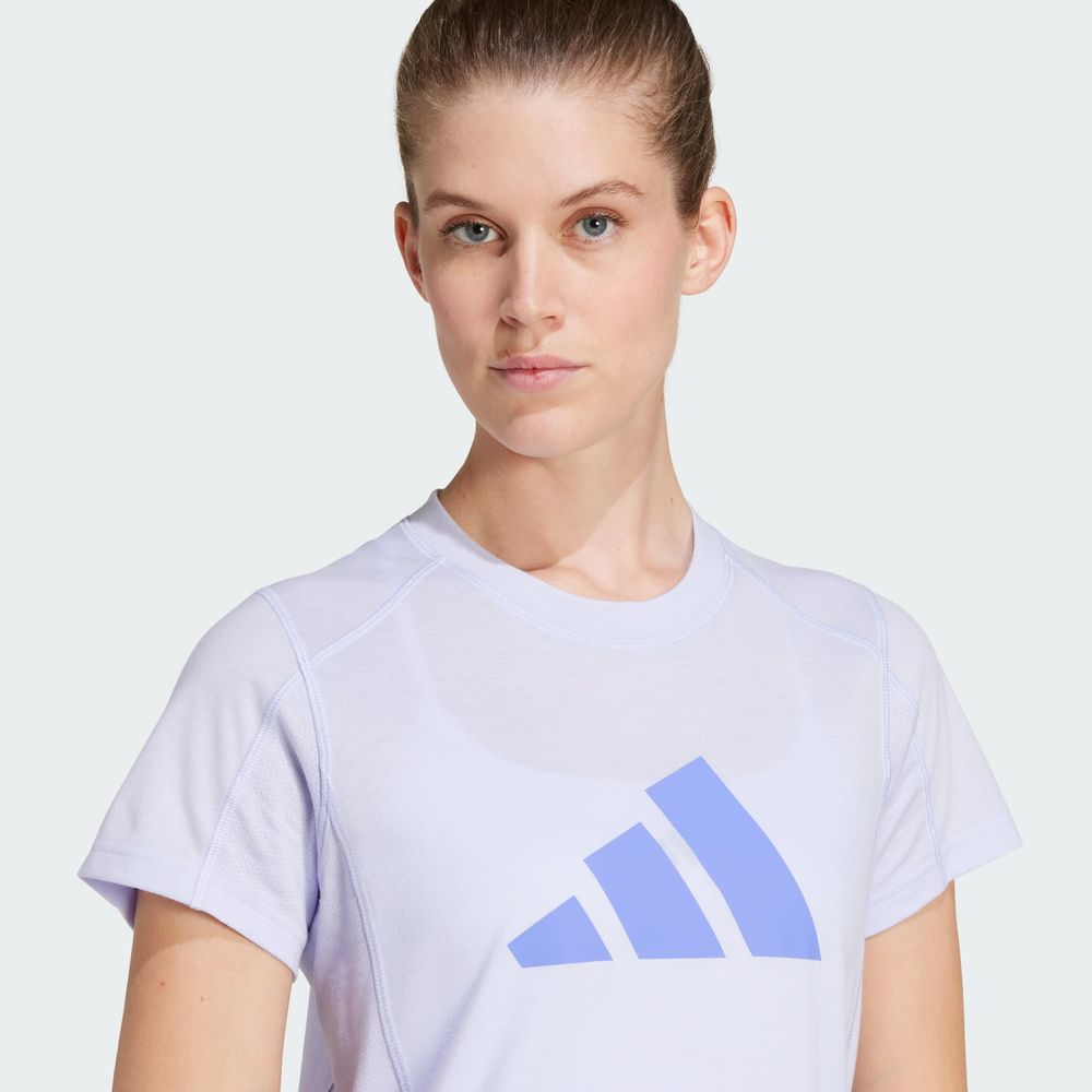 Foto 8 pulgar | Playera de Entrenamiento Adidas Train Essentials Big Performance Logo Violeta