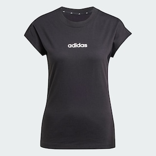 Foto 3 | Playera Essentials Linear Algodón Adidas Negro para Mujer