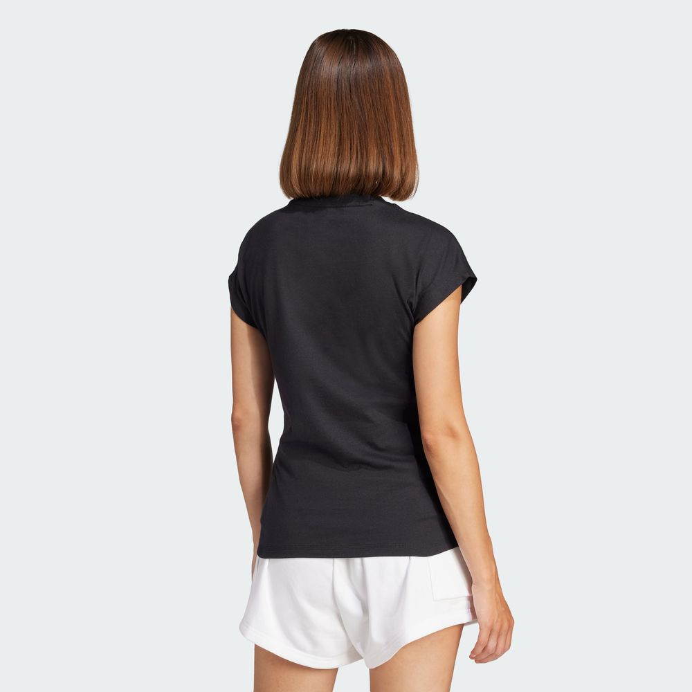 Foto 5 pulgar | Playera Essentials Linear Algodón Adidas Negro para Mujer