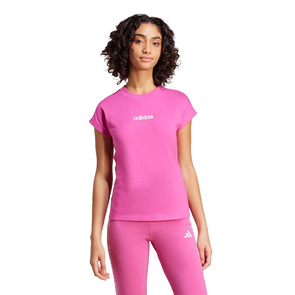 Foto 3 pulgar | Playera Adidas Essentials Linear Algodón para Mujer