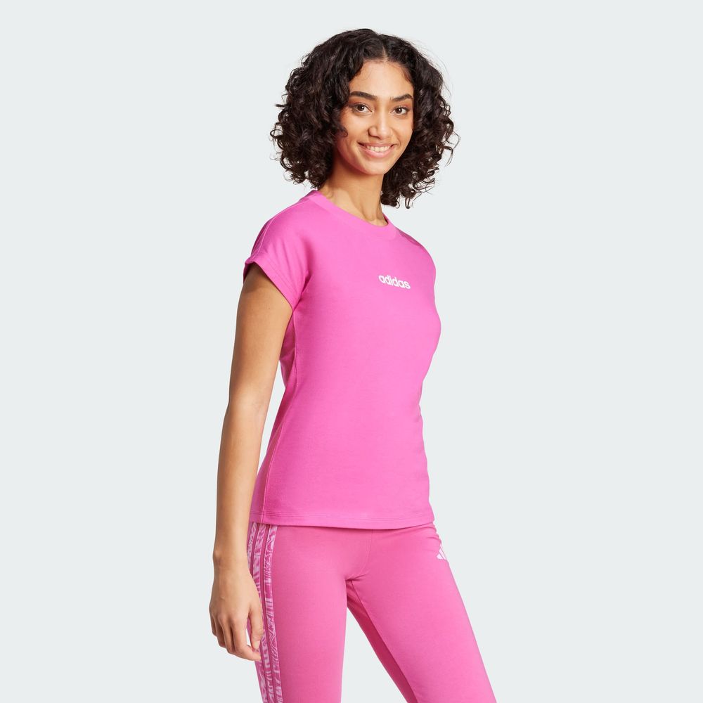 Foto 6 pulgar | Playera Adidas Essentials Linear Algodón para Mujer