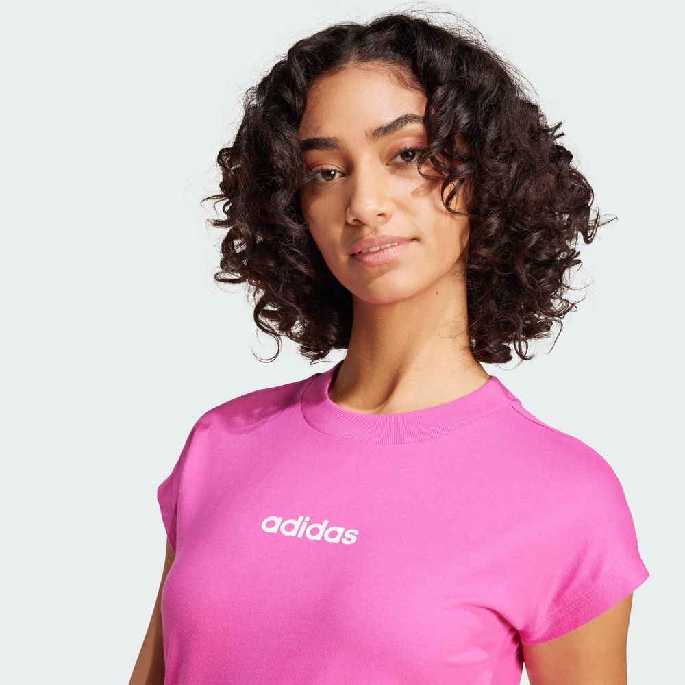 Foto 7 pulgar | Playera Adidas Essentials Linear Algodón para Mujer