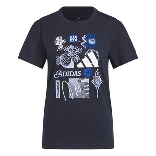 Foto 1 | Playera Adidas Azul para Mujer