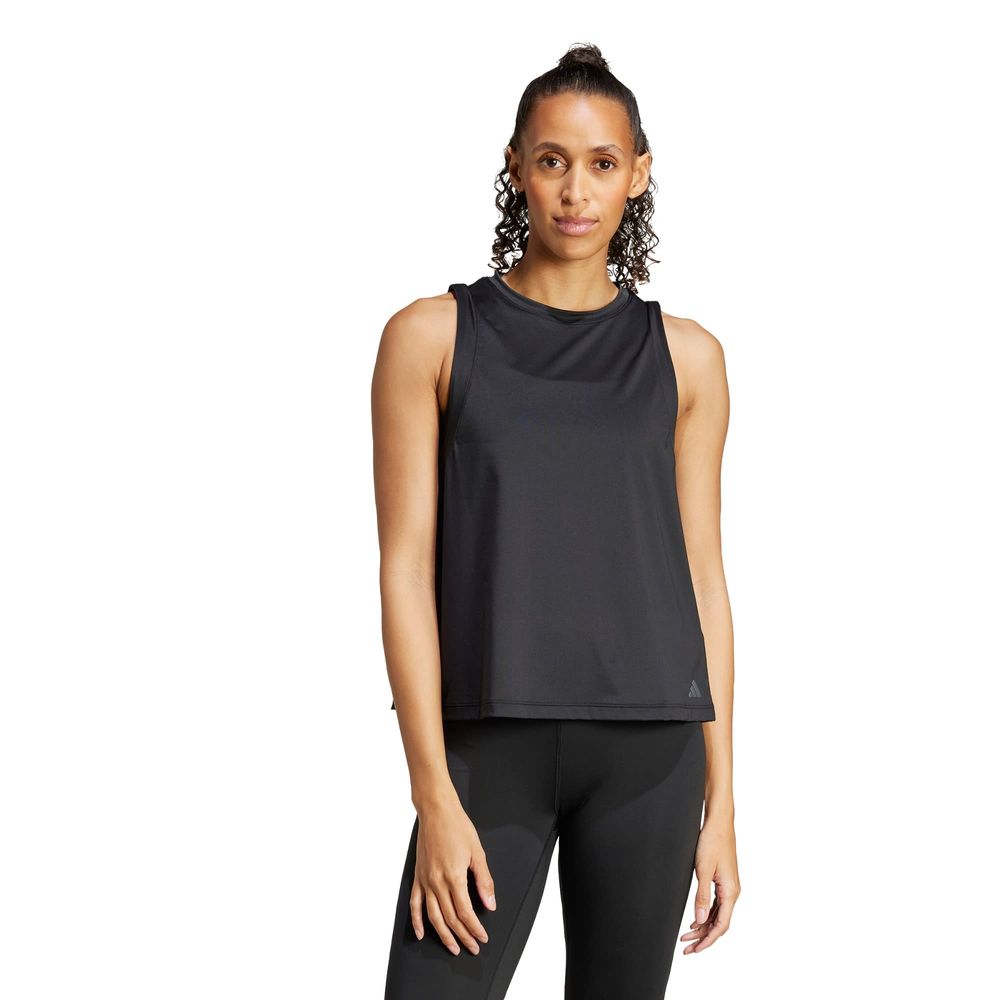 Foto 3 pulgar | Yga  Tank Adidas Negro Mujer