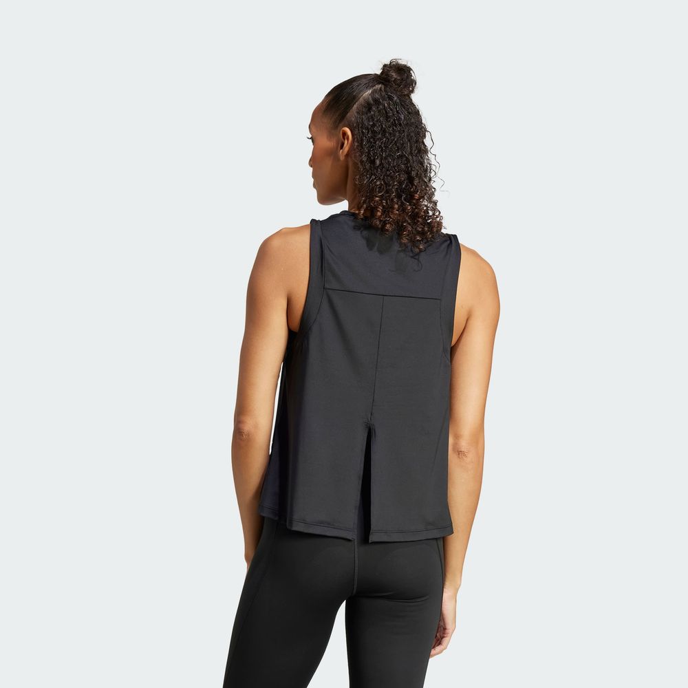 Foto 5 pulgar | Yga  Tank Adidas Negro Mujer