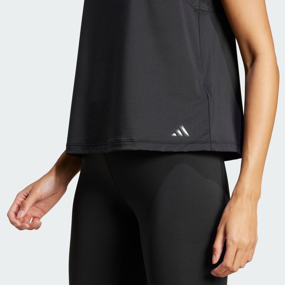 Foto 7 pulgar | Yga  Tank Adidas Negro Mujer