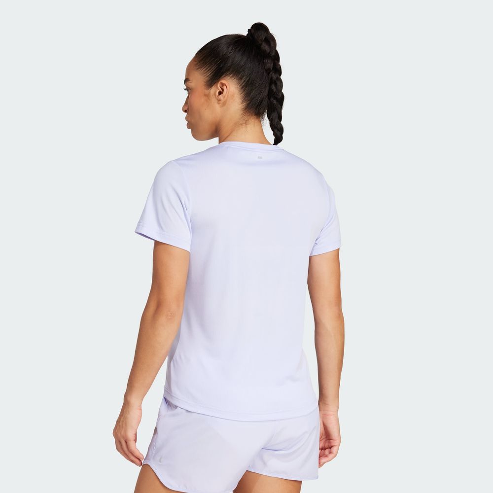 Foto 4 | Camiseta Run It Adidas Violeta Mujer
