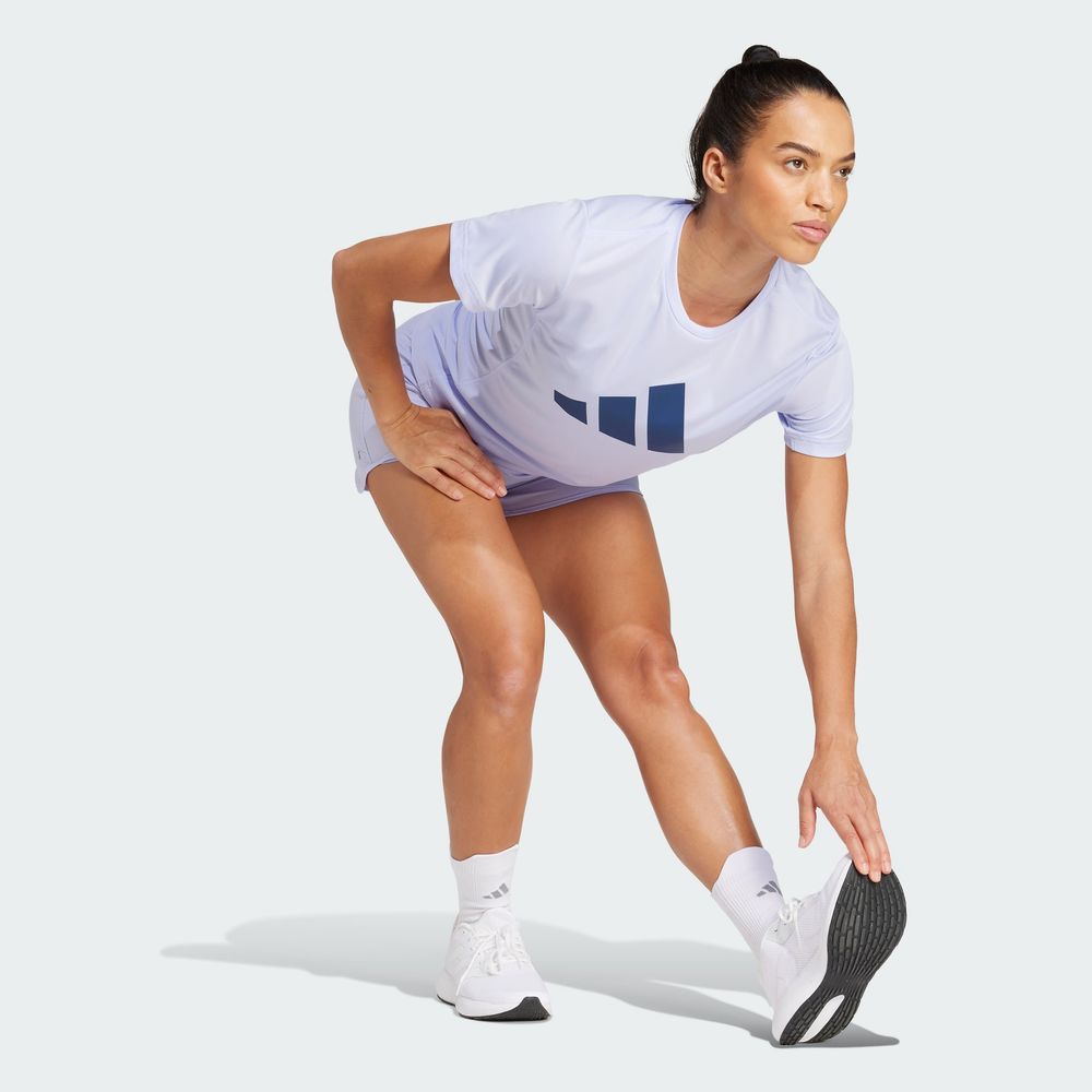 Foto 5 | Camiseta Run It Adidas Violeta Mujer