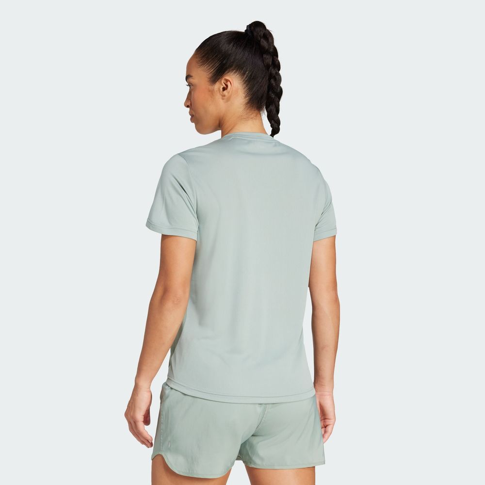 Foto 5 pulgar | Camiseta Run It Adidas Verde Mujer