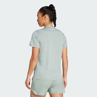 Foto 4 | Camiseta Run It Adidas Verde Mujer