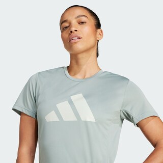 Foto 6 | Camiseta Run It Adidas Verde Mujer