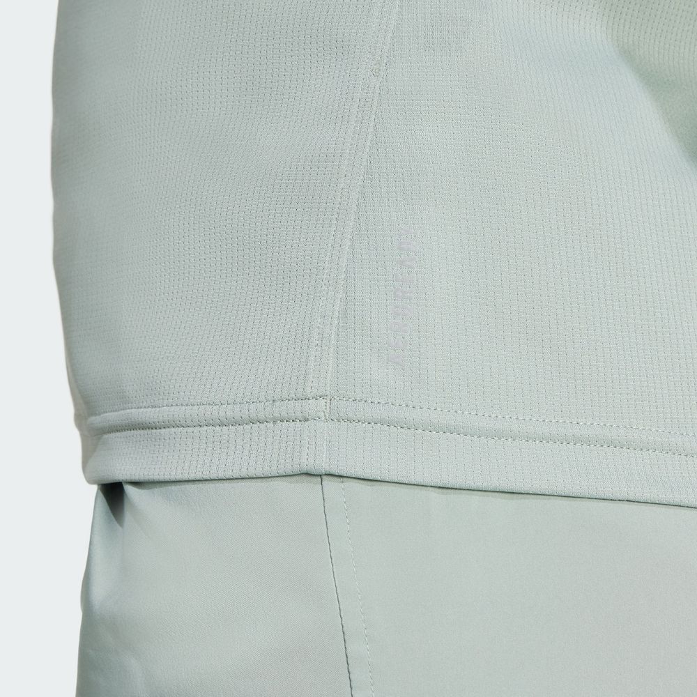 Foto 7 | Camiseta Run It Adidas Verde Mujer