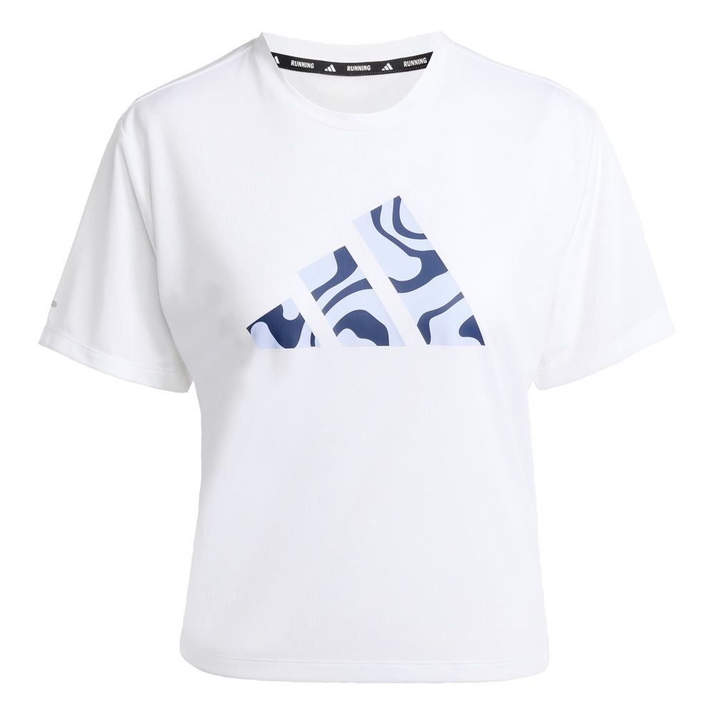 Run It Bl Tee W Adidas Blanco Mujer