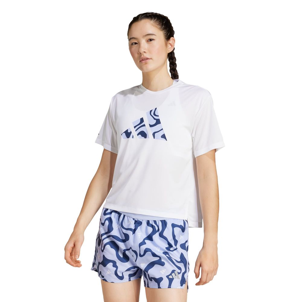 Foto 3 pulgar | Run It Bl Tee W Adidas Blanco Mujer