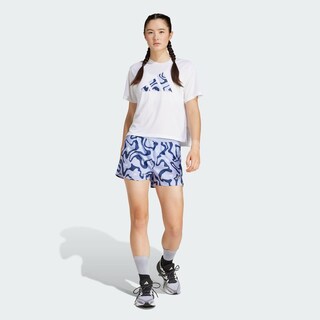 Foto 6 | Run It Bl Tee W Adidas Blanco Mujer