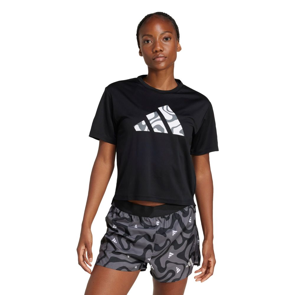 Foto 3 pulgar | Run It Bl Tee W Adidas Negro Mujer
