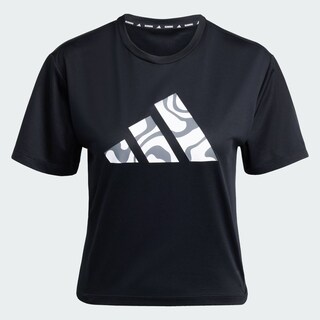 Foto 3 | Run It Bl Tee W Adidas Negro Mujer