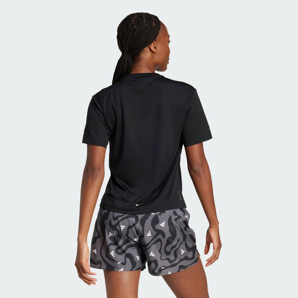 Foto 5 pulgar | Run It Bl Tee W Adidas Negro Mujer