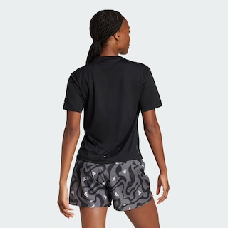 Foto 4 | Run It Bl Tee W Adidas Negro Mujer