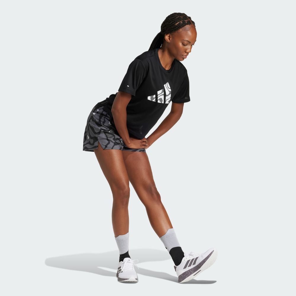 Foto 6 pulgar | Run It Bl Tee W Adidas Negro Mujer
