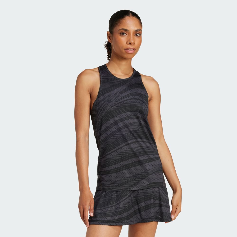 Foto 6 pulgar | Club Graph Tank Adidas Gris Mujer