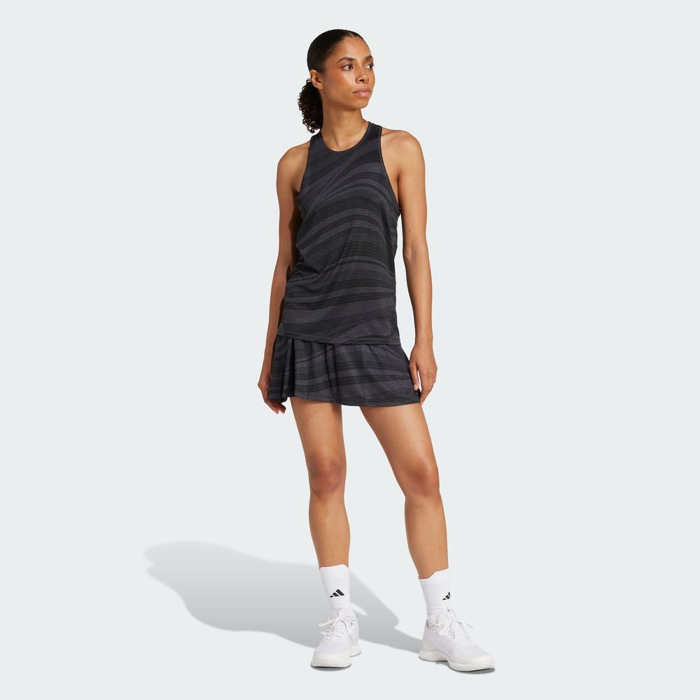 Foto 7 pulgar | Club Graph Tank Adidas Gris Mujer
