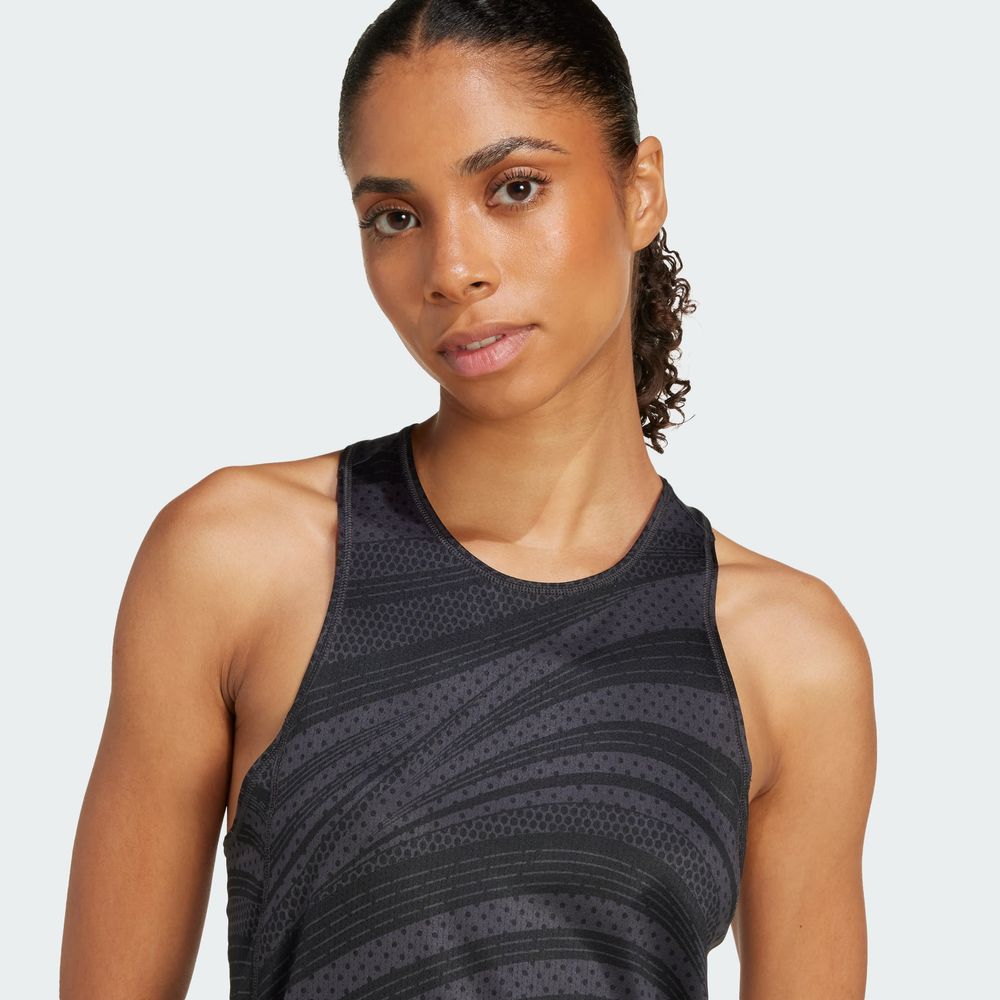 Foto 8 pulgar | Club Graph Tank Adidas Gris Mujer
