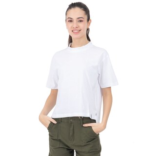 Foto 1 | Playera Ancha Básica Para Mujer Quarry Color Blanco