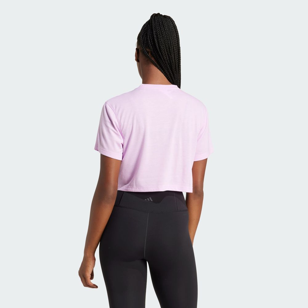 Foto 4 pulgar | Camiseta De Entrenamiento Train Essentials Boxy Adidas Violeta Mujer