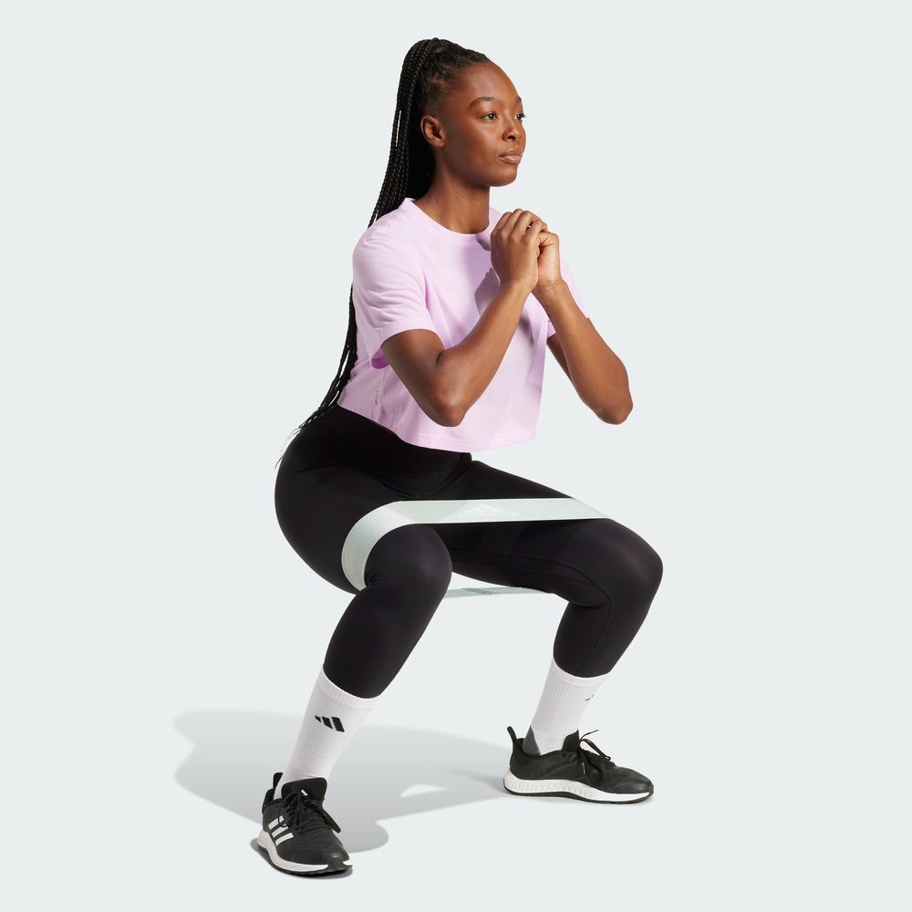 Foto 5 pulgar | Camiseta De Entrenamiento Train Essentials Boxy Adidas Violeta Mujer