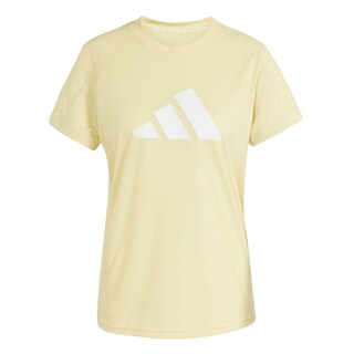 Foto 1 | Playera De Entrenamiento Train Essentials Big Performance Logo Adidas Amarillo Mujer