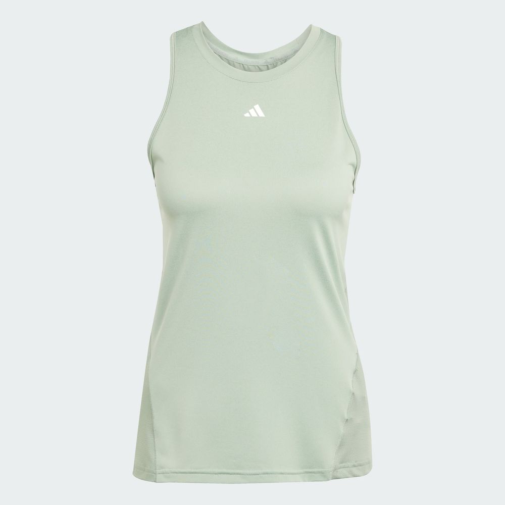 Foto 4 pulgar | Playera Sin Mangas Designed For Training Adidas Verde Mujer