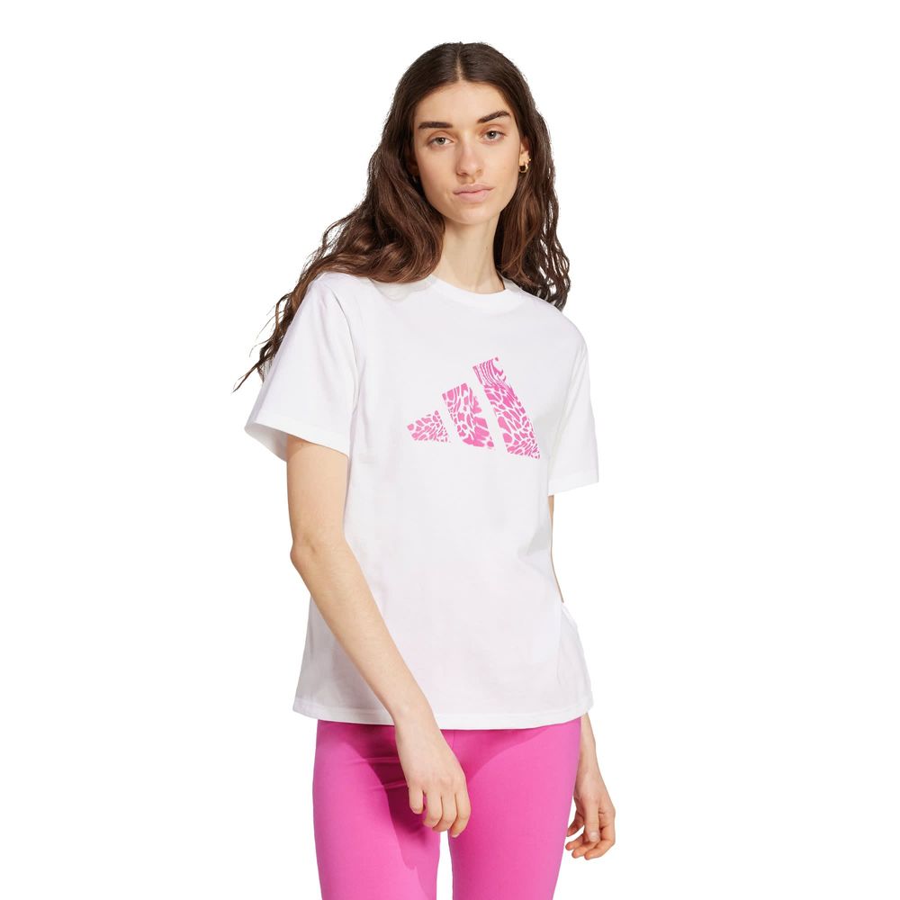 Foto 3 pulgar | W C Camo Tee Adidas Blanco para Mujer