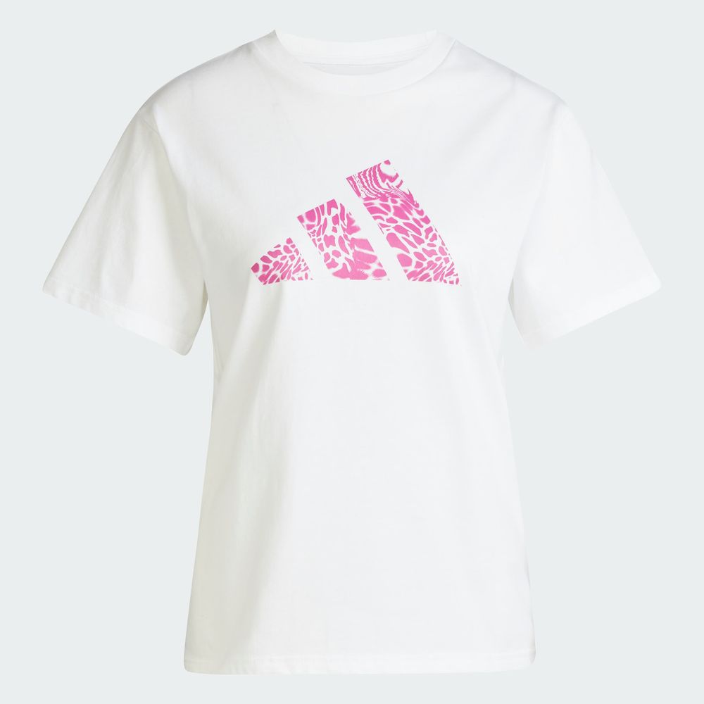 Foto 4 pulgar | W C Camo Tee Adidas Blanco para Mujer