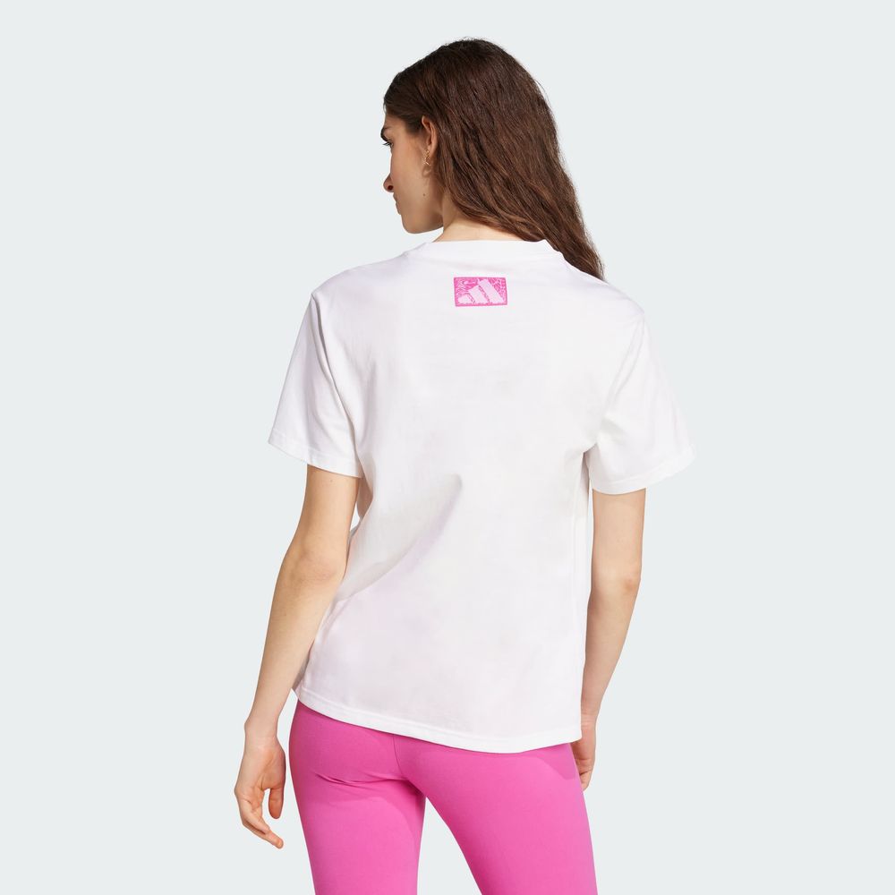 Foto 5 pulgar | W C Camo Tee Adidas Blanco para Mujer