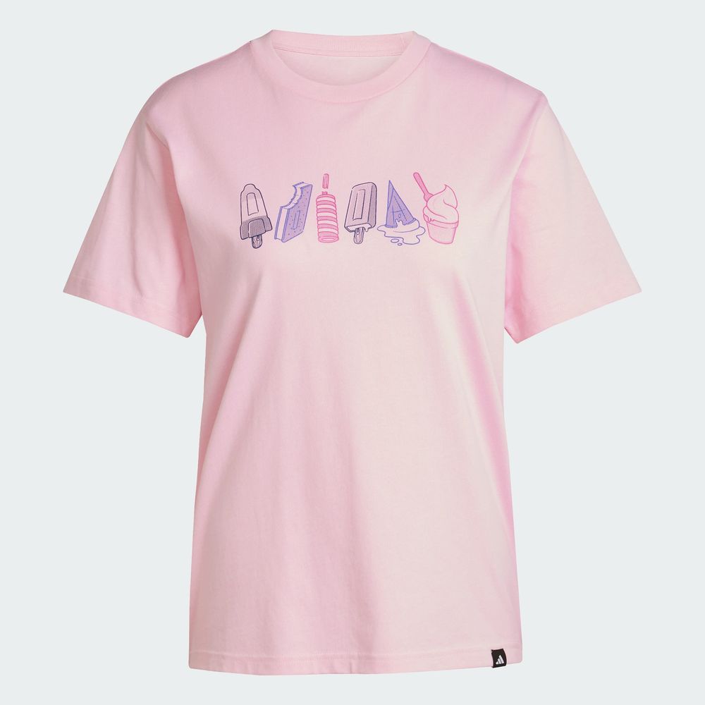 Foto 3 pulgar | W L Food Tee Adidas Rosa para Mujer