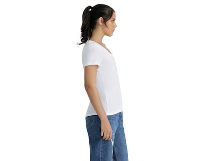 Foto 2 | Playera Perfect V Neck Levi’s Blanco para Mujer