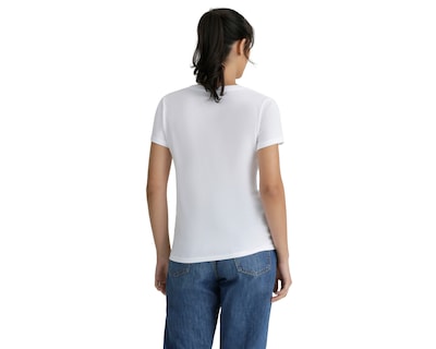 Foto 3 | Playera Perfect V Neck Levi’s Blanco para Mujer