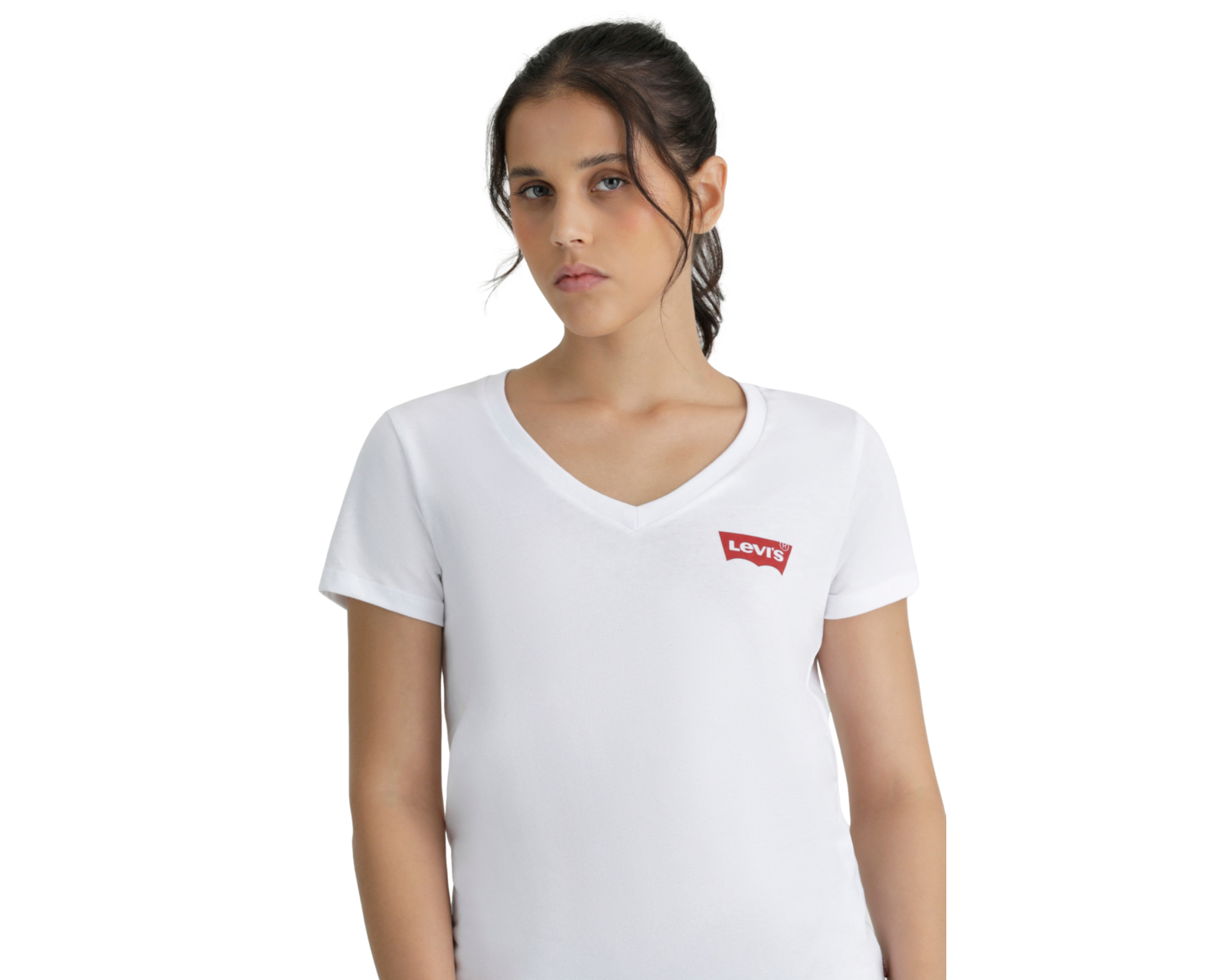 Foto 7 pulgar | Playera Perfect V Neck Levi’s Blanco para Mujer