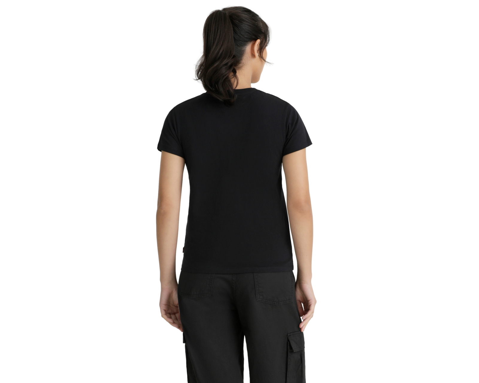 Foto 4 pulgar | Playera Perfect  17369-2961 Mujer Negro Levi’s
