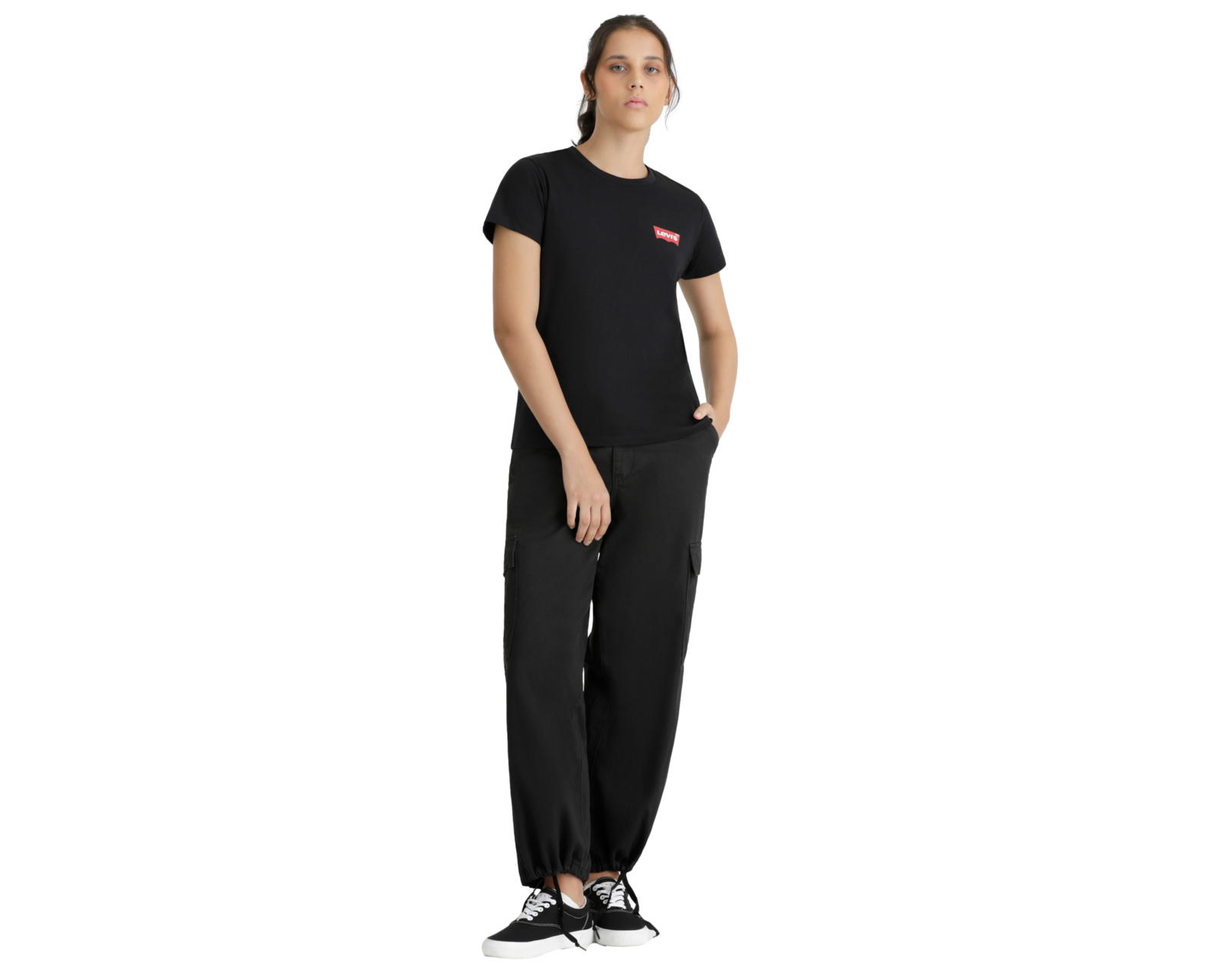 Foto 5 pulgar | Playera Perfect  17369-2961 Mujer Negro Levi’s