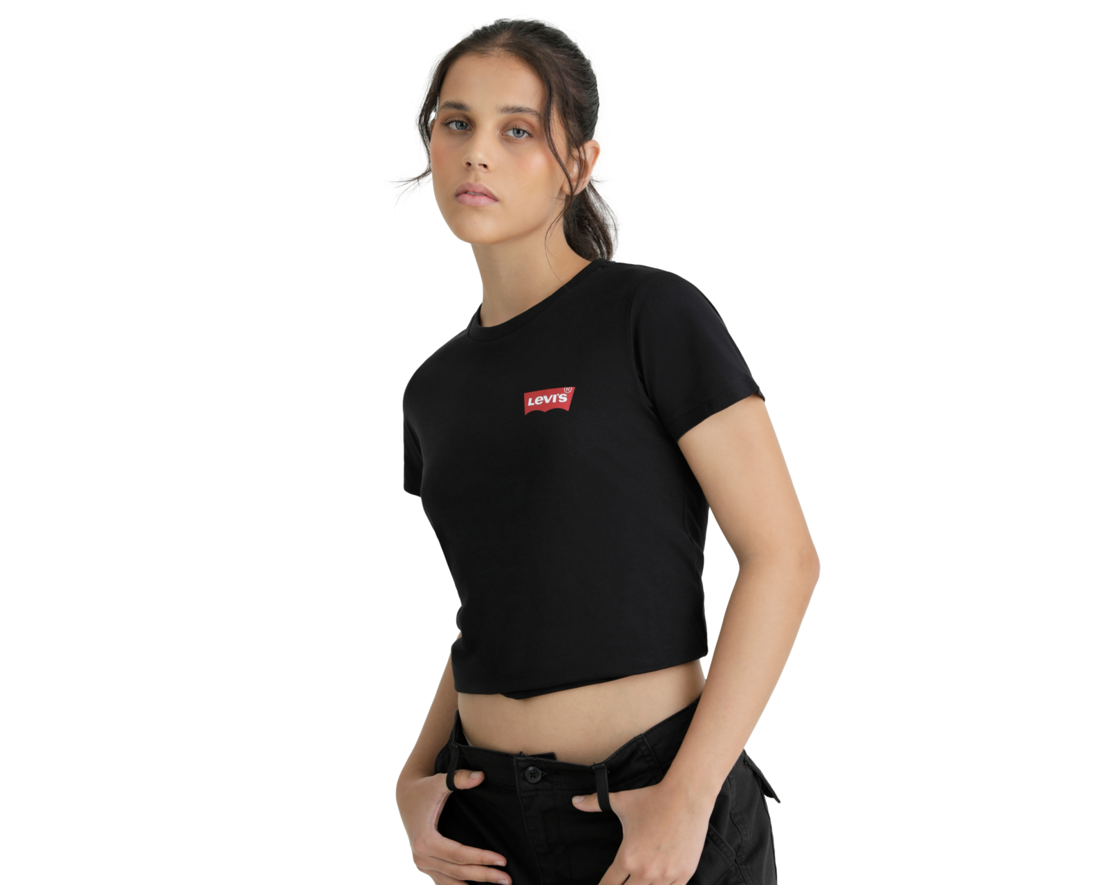 Foto 6 pulgar | Playera Perfect  17369-2961 Mujer Negro Levi’s