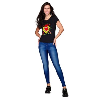 Foto 1 | Playera Ilusión Manga Corta para Mujer