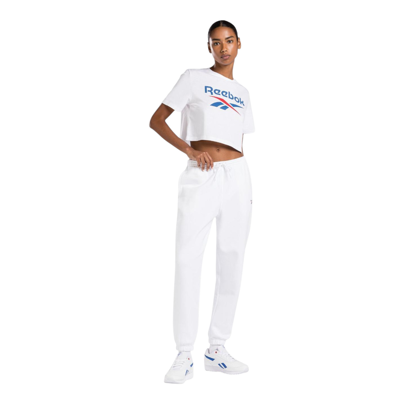 Foto 3 pulgar | Playera Reebok Reebok Identity Big Logo Crop Tee Color Blanco Para Mujer Modelo 100037593