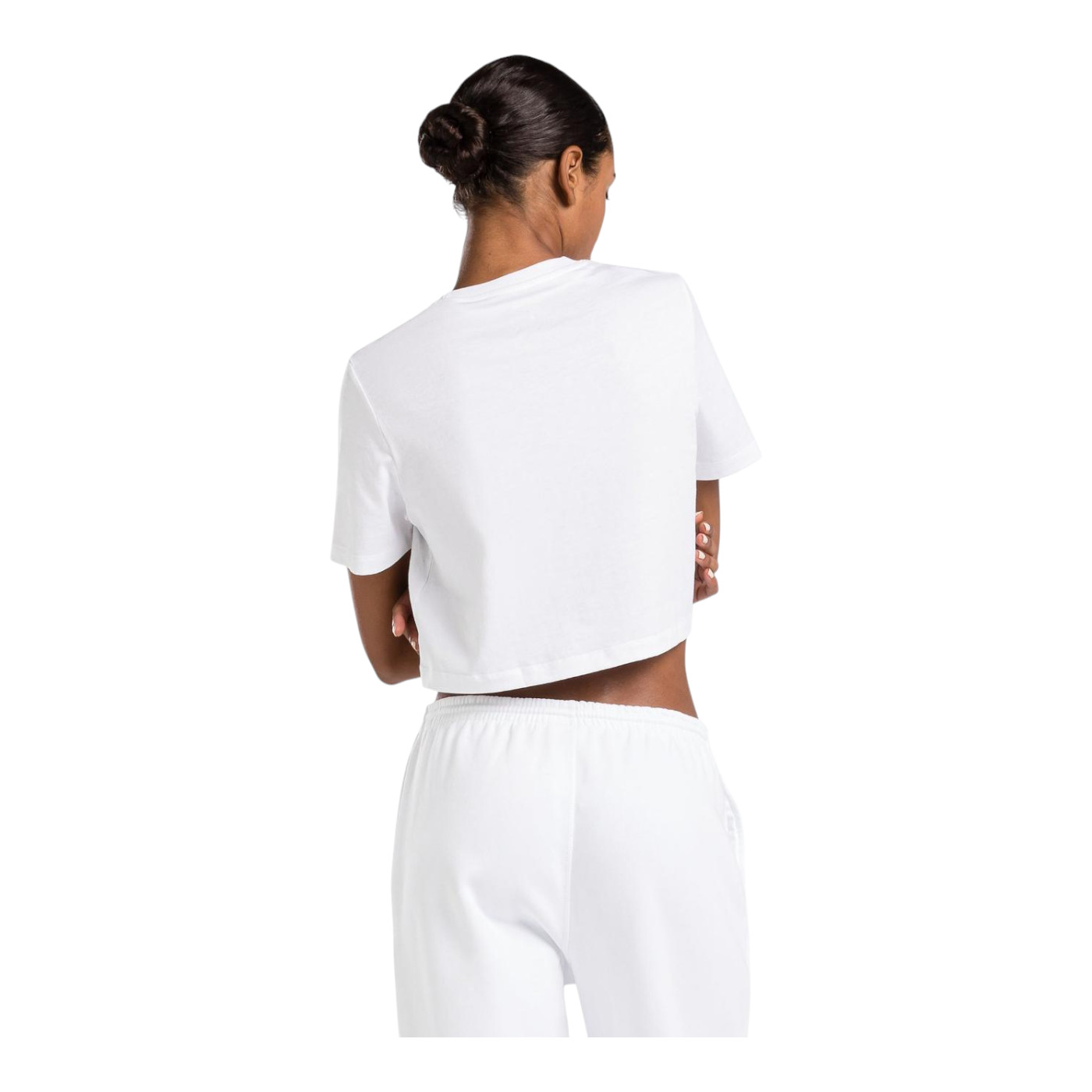 Foto 4 pulgar | Playera Reebok Reebok Identity Big Logo Crop Tee Color Blanco Para Mujer Modelo 100037593
