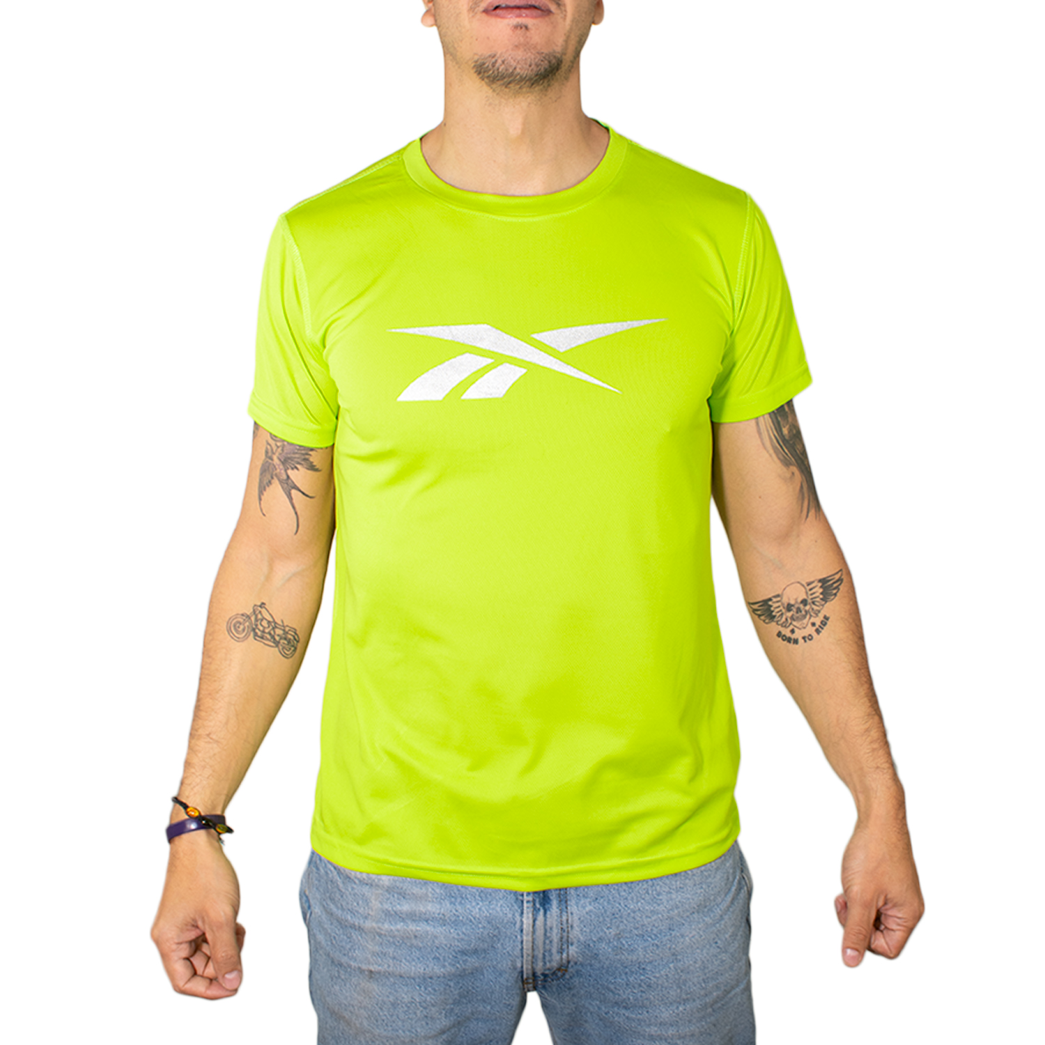 Foto 2 pulgar | Playera Reebok T-shirt Color Amarillo Para Mujer Modelo Ts0130