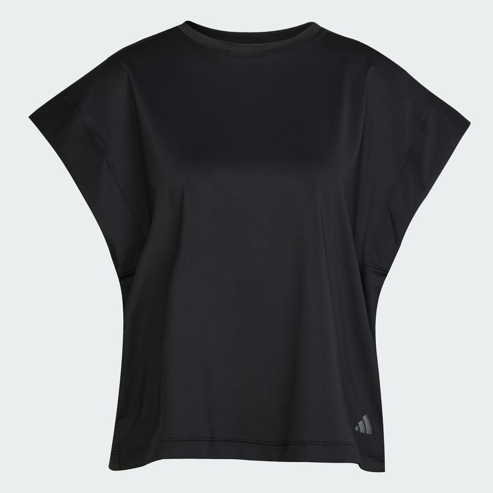 Foto 4 pulgar | Playera Yoga Adidas Negro Mujer