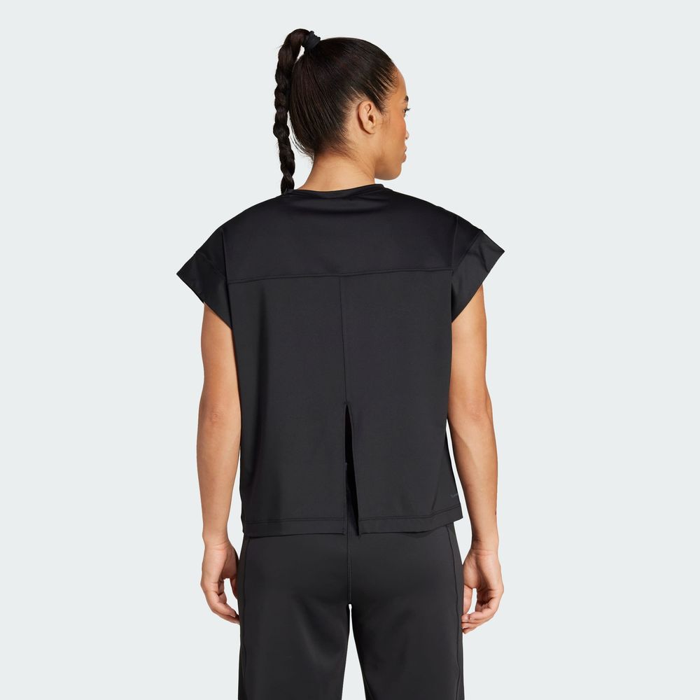 Foto 5 pulgar | Playera Yoga Adidas Negro Mujer