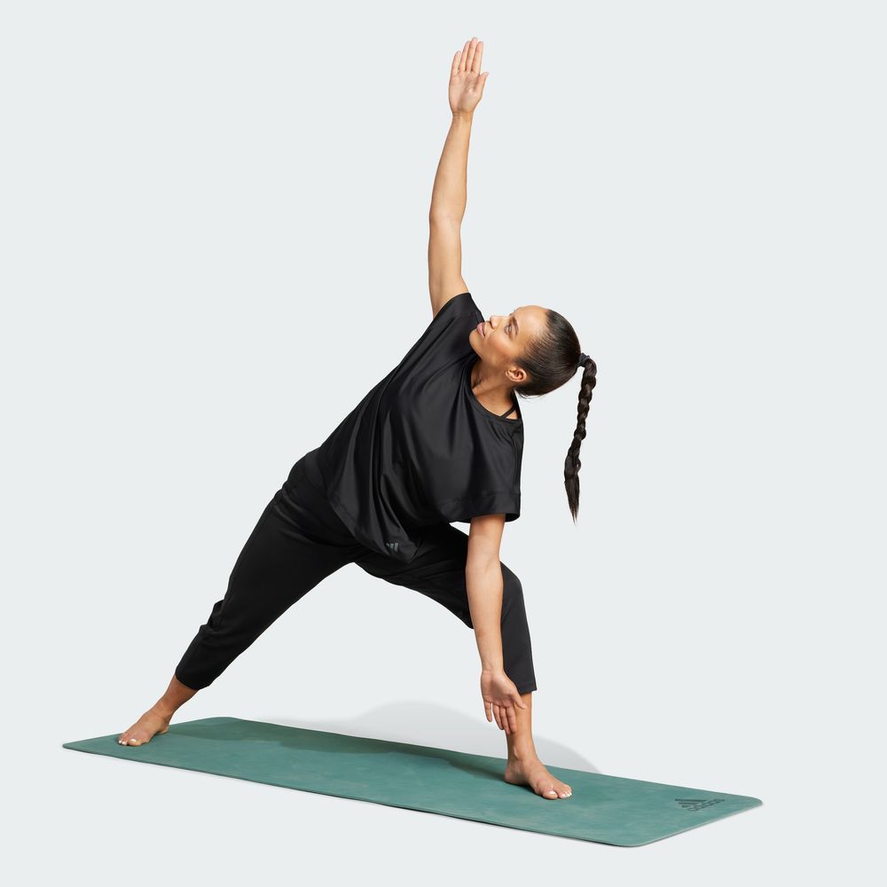 Foto 6 pulgar | Playera Yoga Adidas Negro Mujer
