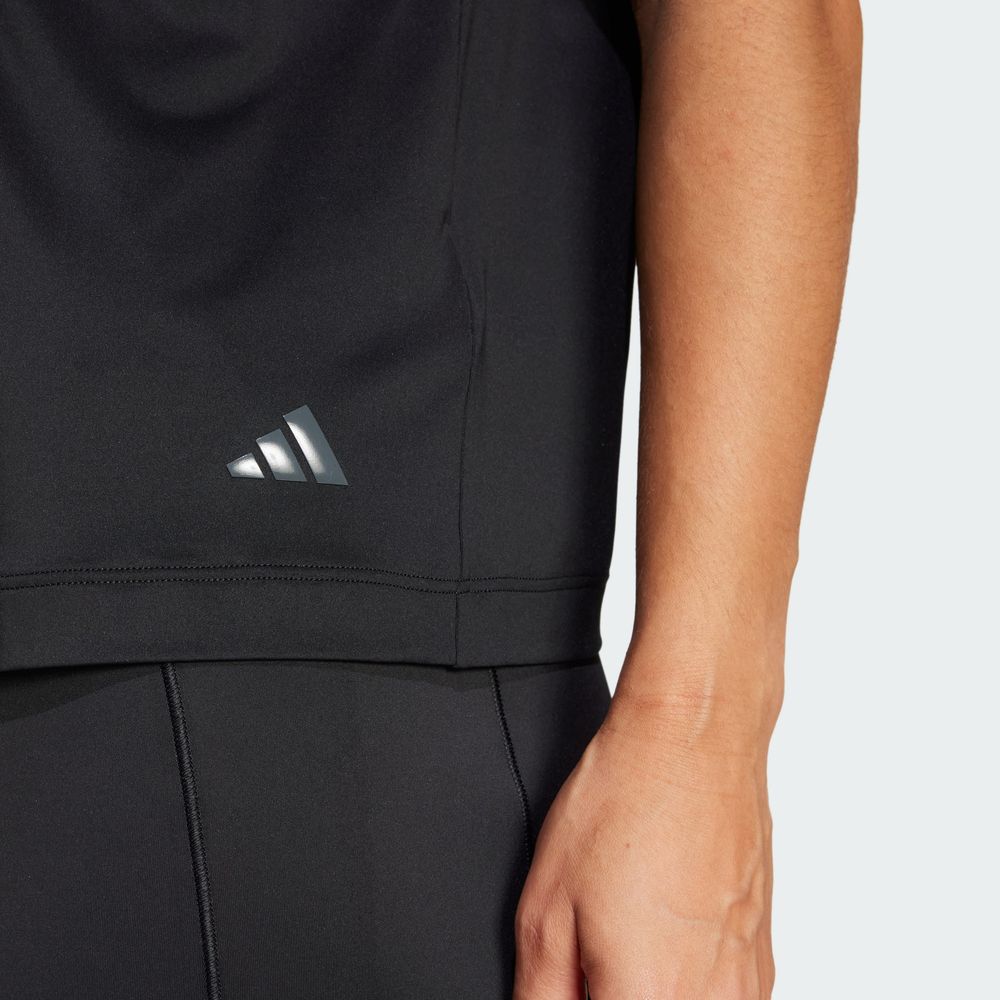 Foto 6 | Playera Yoga Adidas Negro Mujer